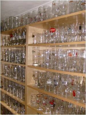 Pint glass display rack hotsell