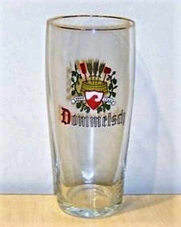 beer glass from the Dommelsch brewery in Netherlands with the inscription 'Anno 1744 Dommelsch'