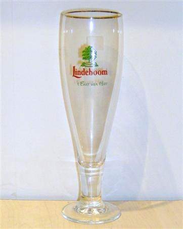 beer glass from the Lindeboom brewery in Netherlands with the inscription 'Lindeboom 'T Bier Van Hier'