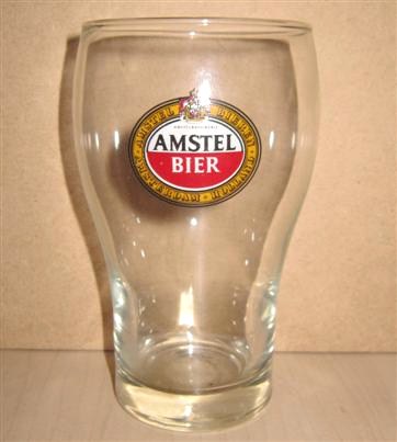 beer glass from the Amstel brewery in Netherlands with the inscription 'Amstel Biere '