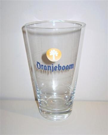 beer glass from the Oranjeboom brewery in Netherlands with the inscription 'Oranjeboom'