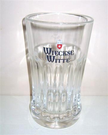 beer glass from the De Ridder  brewery in Netherlands with the inscription 'Masstriht Anno 1857 Wieckse Witte'