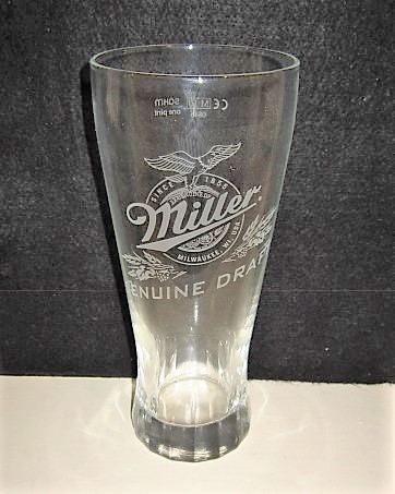 MINIATURE SHAM  BEER GLASS MILWAUKEE MILLER BREWING CO. 1990's A.C.L WI 