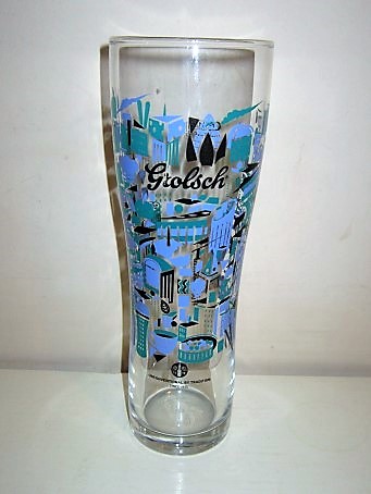 beer glass from the Grolsch brewery in Netherlands with the inscription 'Grolsch, Unconventional By Tradition Since 1615 '