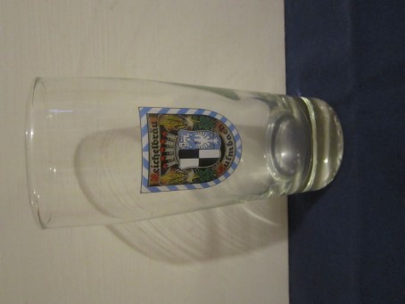 beer glass from the Kulmbacher brewery in Germany with the inscription 'Reichelbrau Kulmbach'